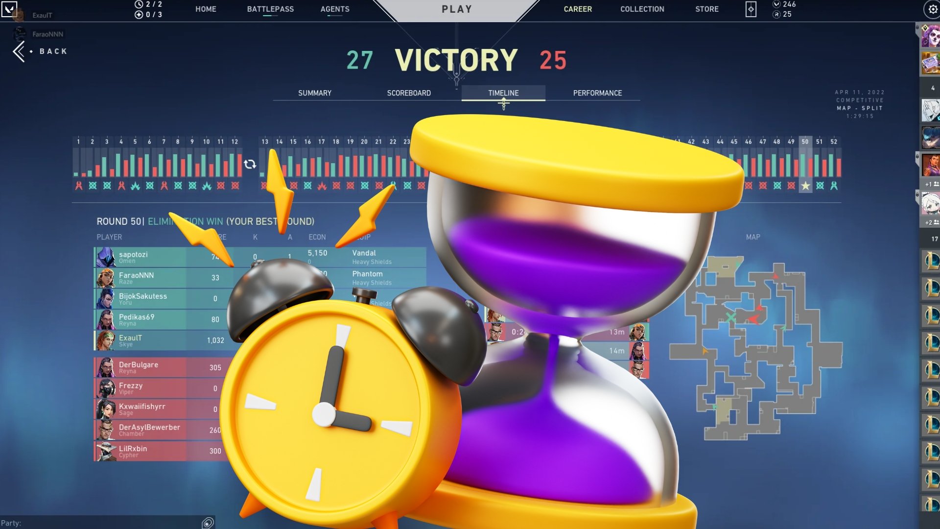 how long does valorant game lasts average match time