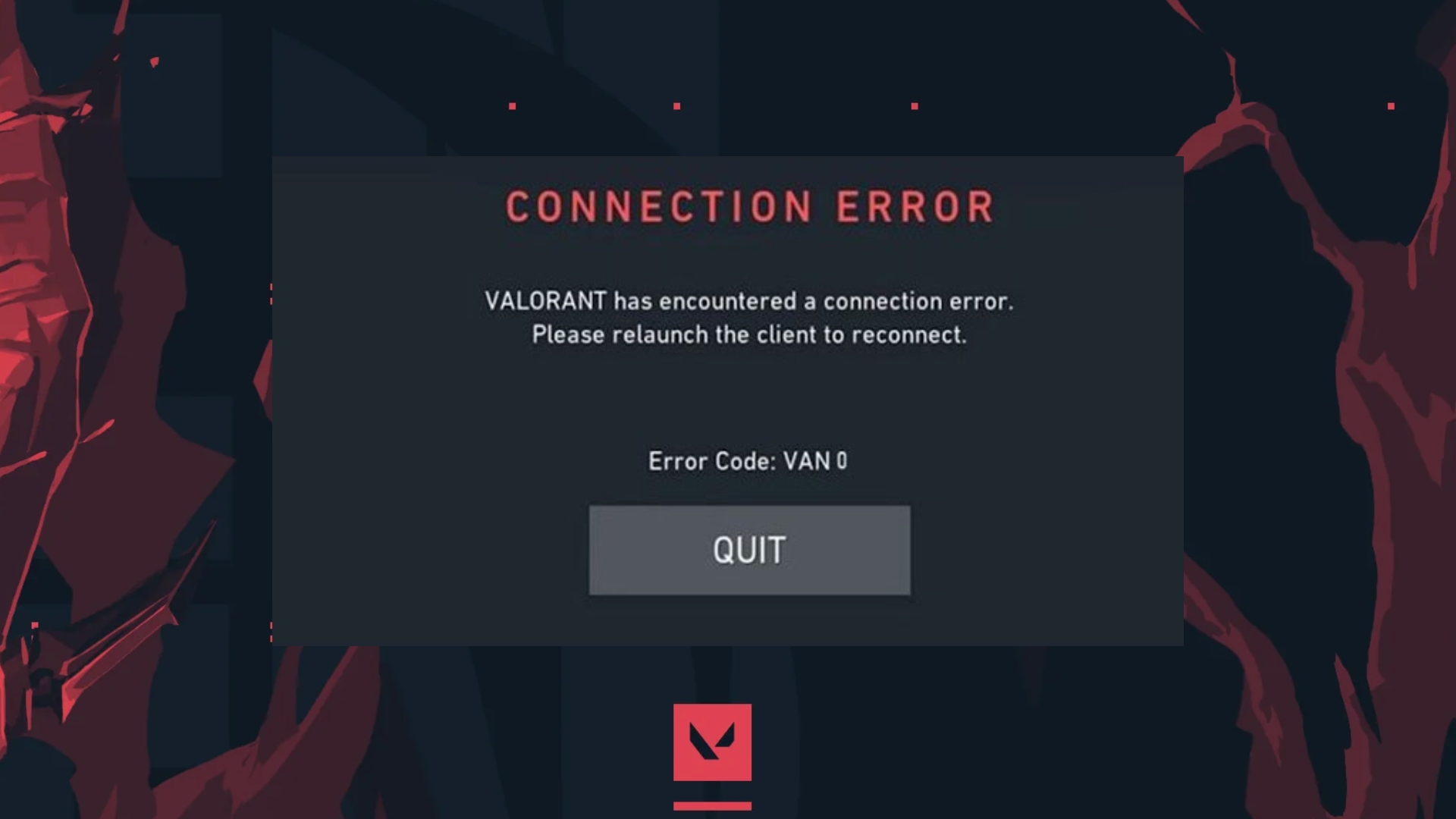 Valorant VAL 0 Error Fix Connection Error Valorant Troubleshooting Technical Support Tickets - Valobuff