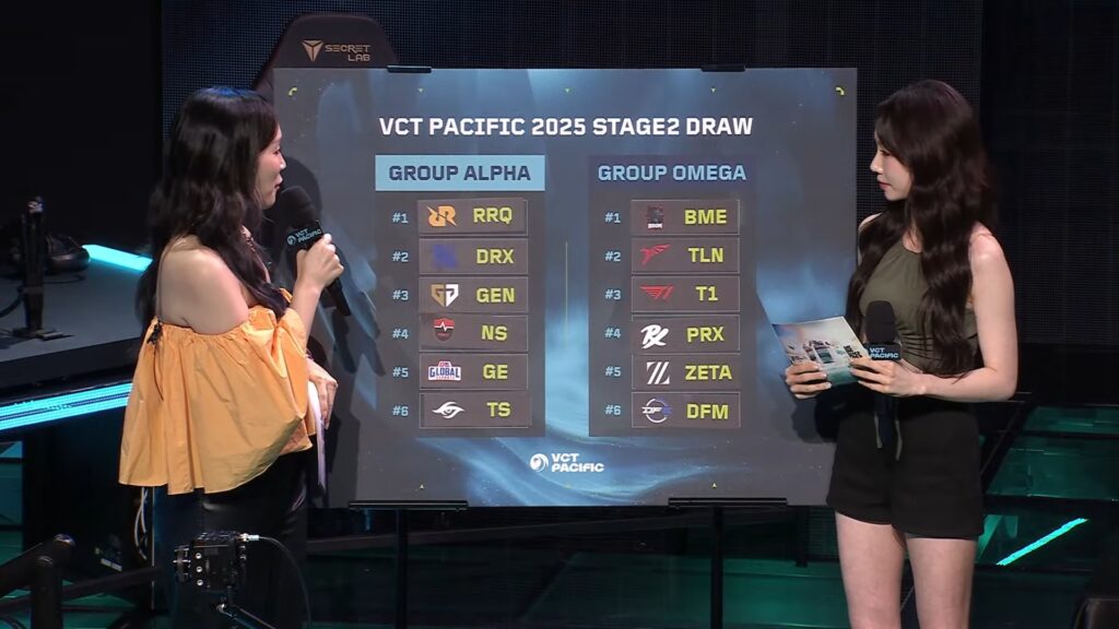 VCT Pacific Stage 2 Team Alpha and Omega Draw Revealed - Valobuff