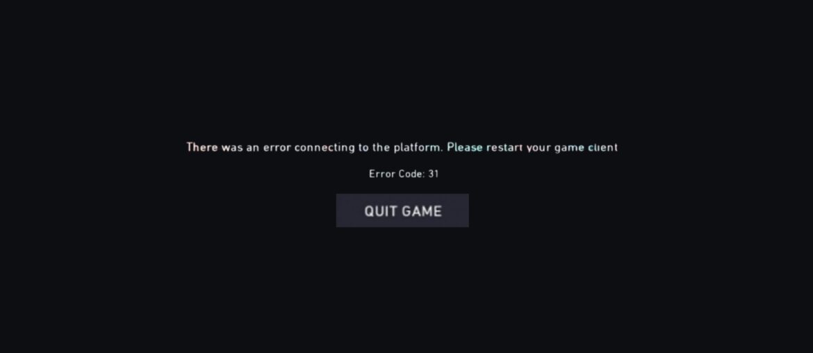 How to Fix VAL 31 Error Code in Valorant Val-31-error-fix-valorant Valobuff