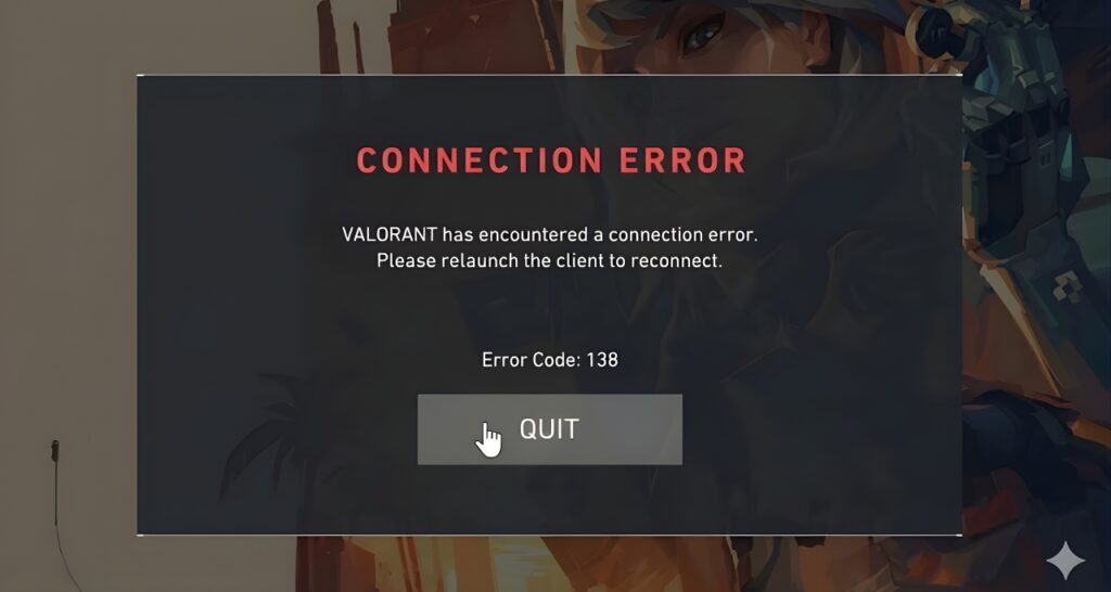 How to fix VAN 138 Error in Valorant