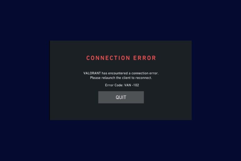 How to fix VAN 102 Error in Valorant